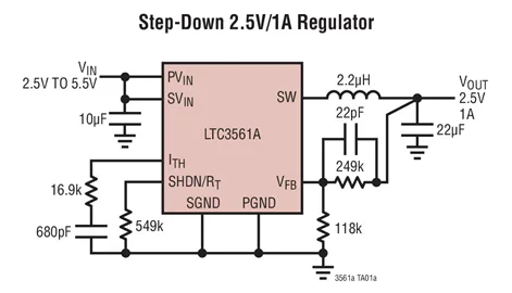 LTC3561 LTC3561AEDD LTC3561AIDD - 1A, 4MHz, Synchronous Step-Down DC/DC Converter