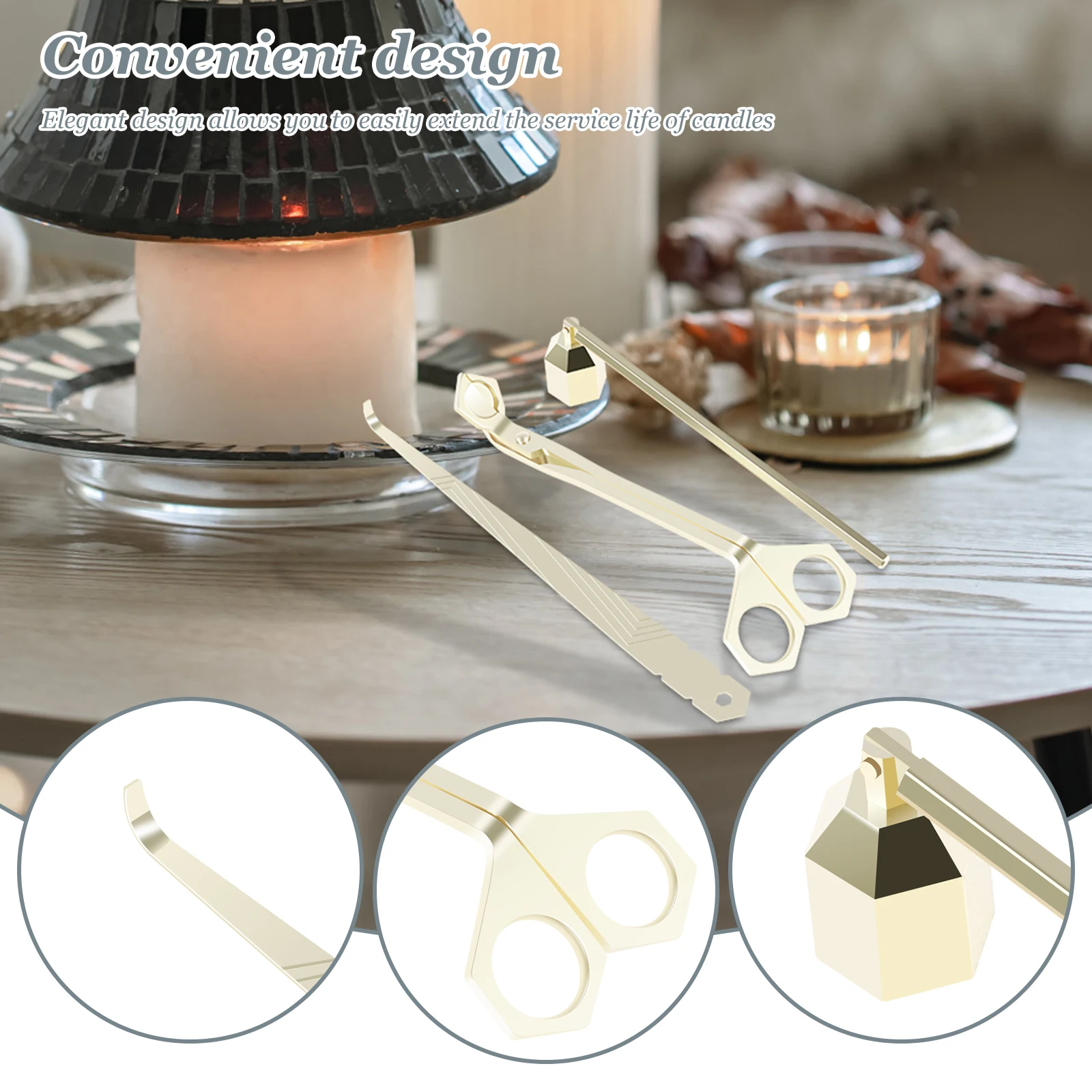 3Pcs Candle Extinguishing Tool - Wick Dipper Tool ulasan dan harga