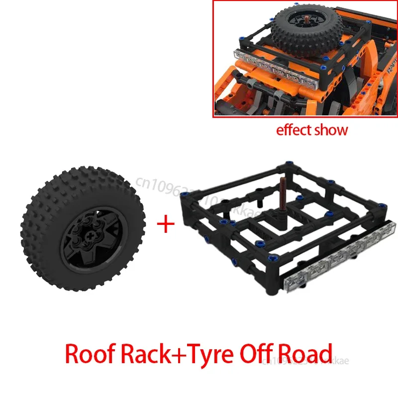 NIEUWE Technische Trekhaak Kraan Platform Hardtop Bumper Dakdrager Bouwstenen voor F-150 Raptor DIY 42126 UP Baksteen Speelgoed Cadeau