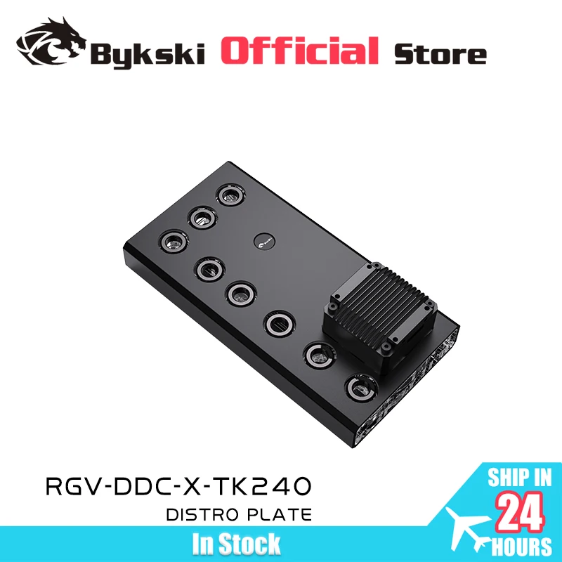 

Bykski Acrylic Distro Plate / Board for PC Cooler System Case / Fit Hard Hose Tube / Combo DDC Pump / RGV-DDC-X-TK120/240