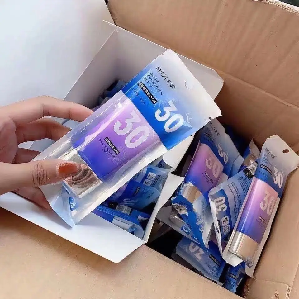 オリジナル SPF30 Shezi フェイシャルボディ日焼け止め美白 BB クリームミルク UV 日焼け止め皮膚保護クリームアンチエイジングオイルコントロール