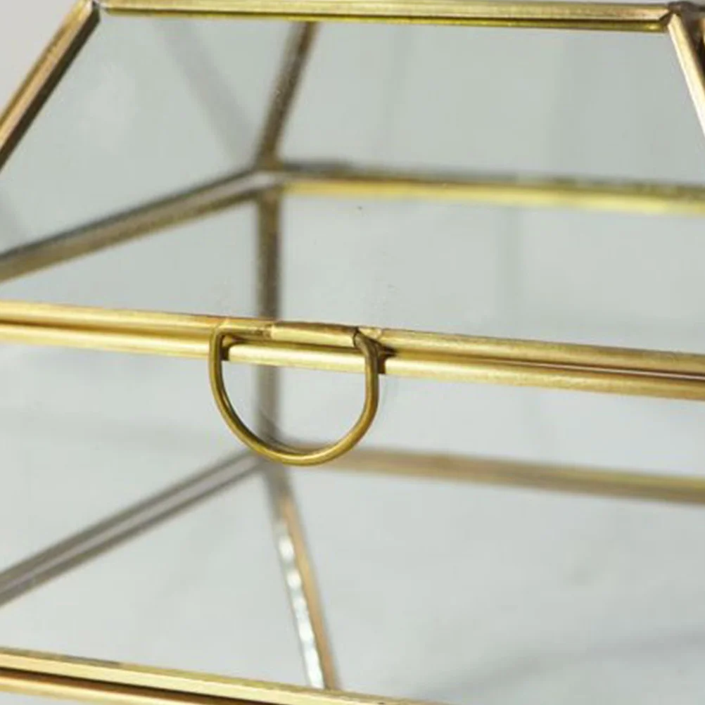 

Storage Box Jewelry Container 3 Layers Boxes Storage Organizer Transparent Box Glass Box