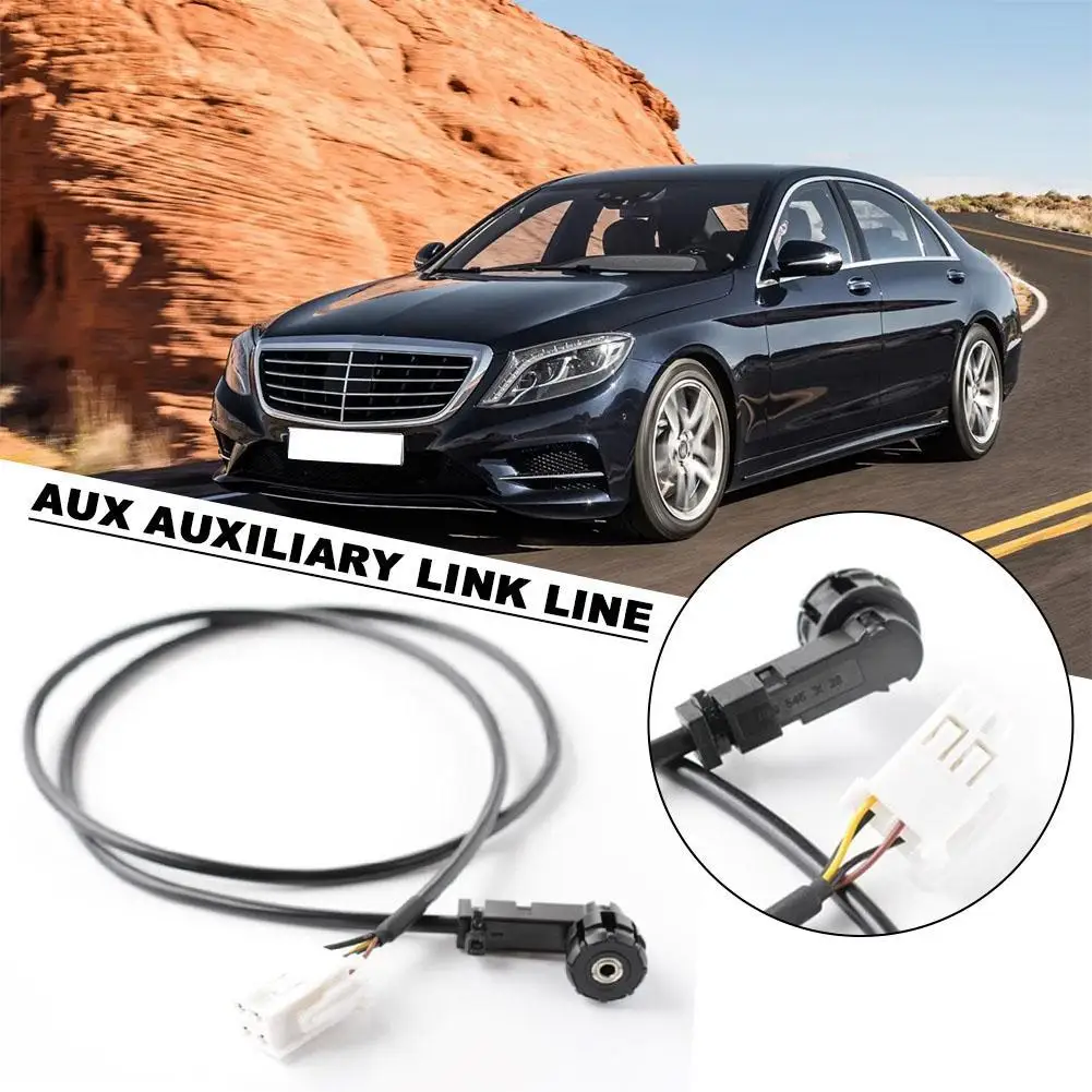 

1PCS For MERCEDES C W203 AUX Auxiliary Cable A2034401808 Wear-resistant Auto Interior AUX Auxiliary Link Line new