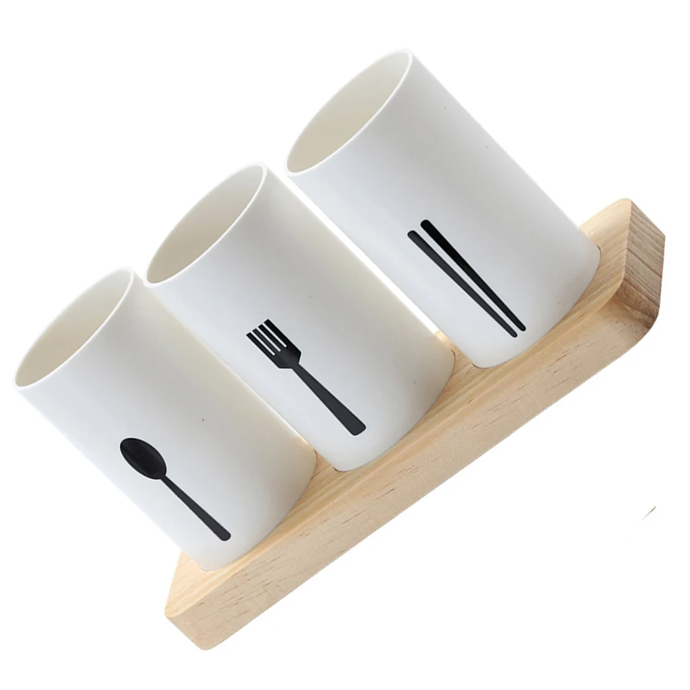 

ganizer Cutlery Utensil Holder Base Cutlery Holder Dinnerware Rack Chopsticks Silverware Tube Kitchen Storage
