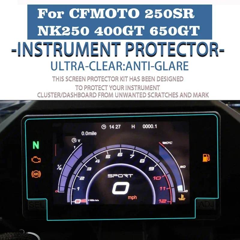 Suitable for CFMOTO CF 250SR 250NK 400GT 650GT GT 400 650 GT Scratch resistant protective film and screen protector film