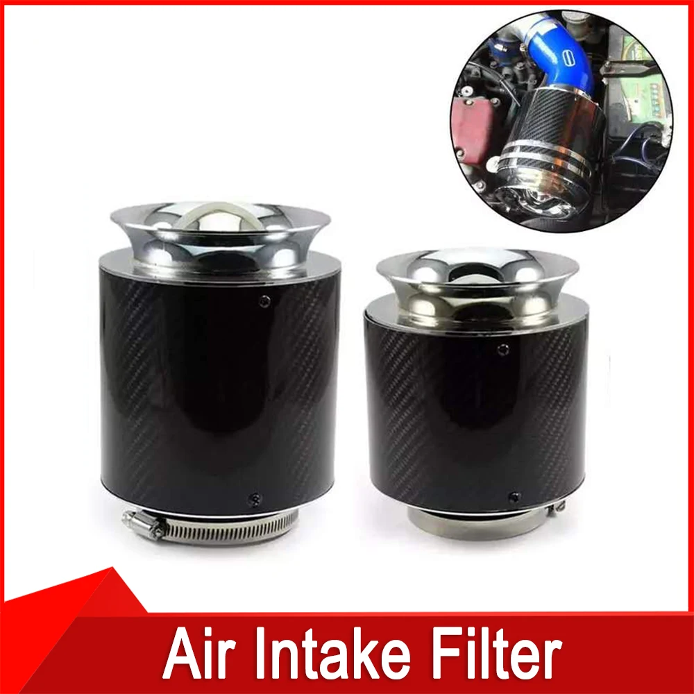 High Flow Carbon Fiber Air Filter 3inch 76mm 2.75inch 70mm 2.5inch 63 Increase Horsepower Prompt For Mushroom Head Intake Filter