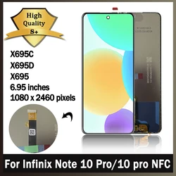 OEM For Infinix Note 10 Pro LCD X695 X695D Display Touch Screen Replacement Parts For Note10Pro NFC LCD X695C Replacement