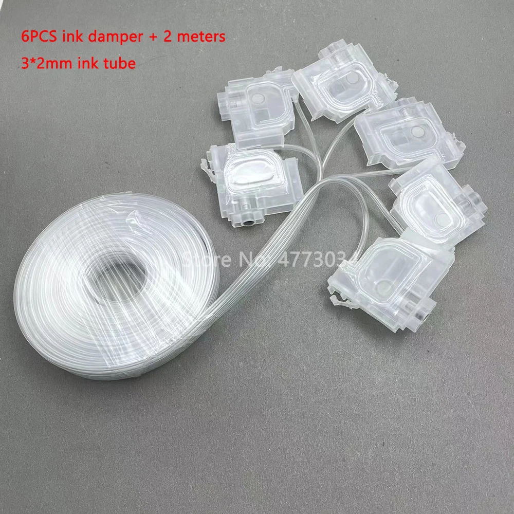 1 Set Ink Damper For Epson L800 L1300 L1455 L801 L1800 L810 L850 L101 L201 Printer Dumper Filter With Ink Tube Hose Tubiing