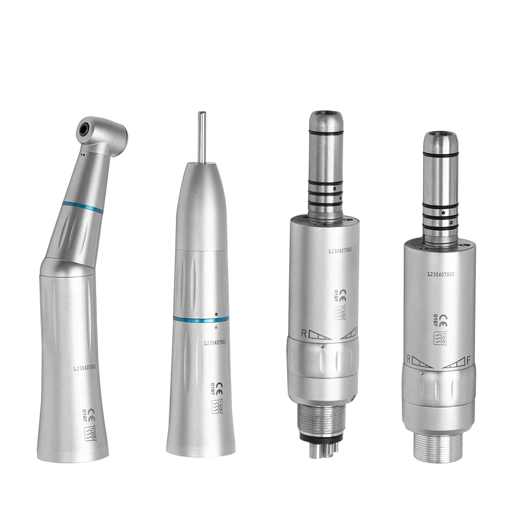 

Dental Low Speed Handpiece Kit Air Turbine Straight Contra Angle Air Motor Inner Water Spray 2/4Holes Available Dentistry Tools