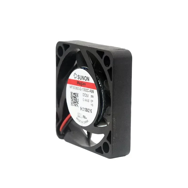 for SUNON MF30060V2-1000C-A99 30x30x6mm Ultra Thin Cooling Fan 5V 0.44W Silent DC Brushless Blower