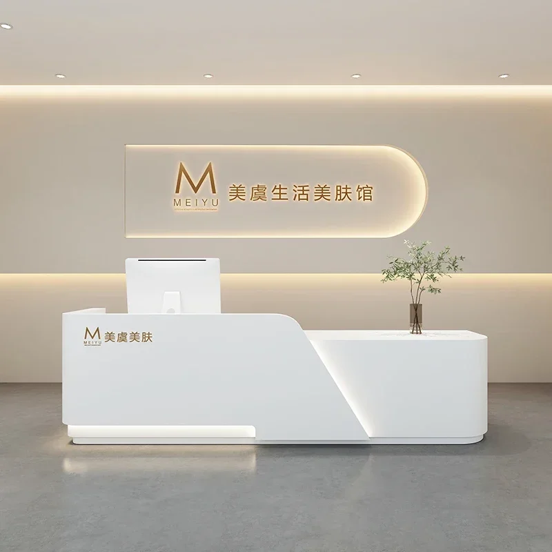 Reception Modern Executive Office Furniture Counter Table Luxury Front Clothes Theke Rezeption receection Advanced instrument