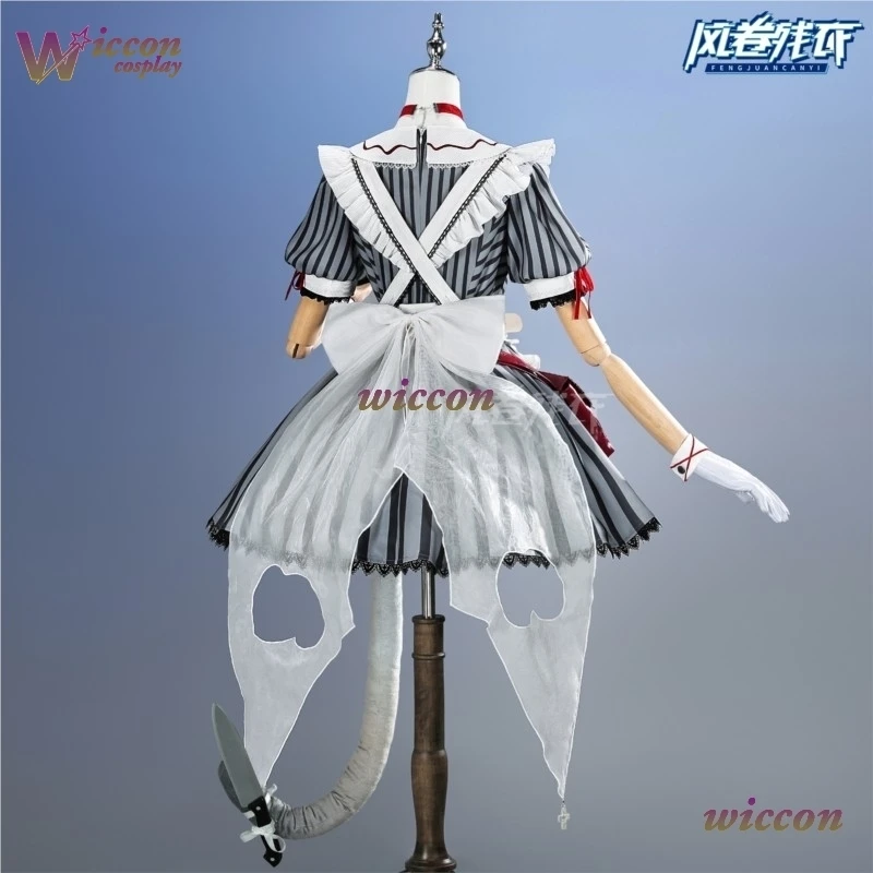 CosC Game Arknights Haze Cosplay Nurse Uniform Maid Dress
