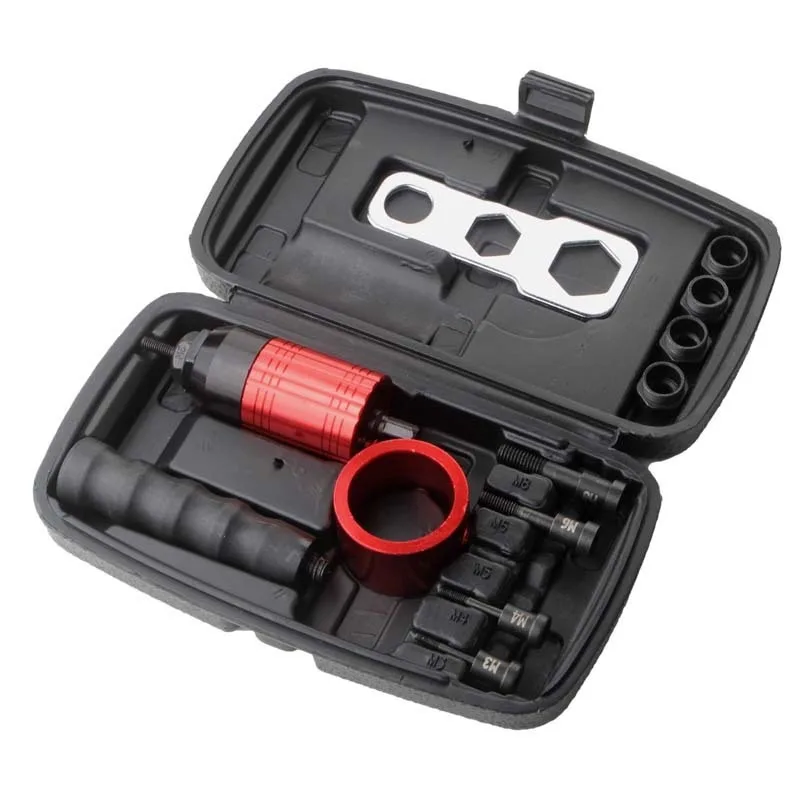 Electric Rivet Nut Gun Adapter, Hand Rivnut Tool Conversion Head Kit