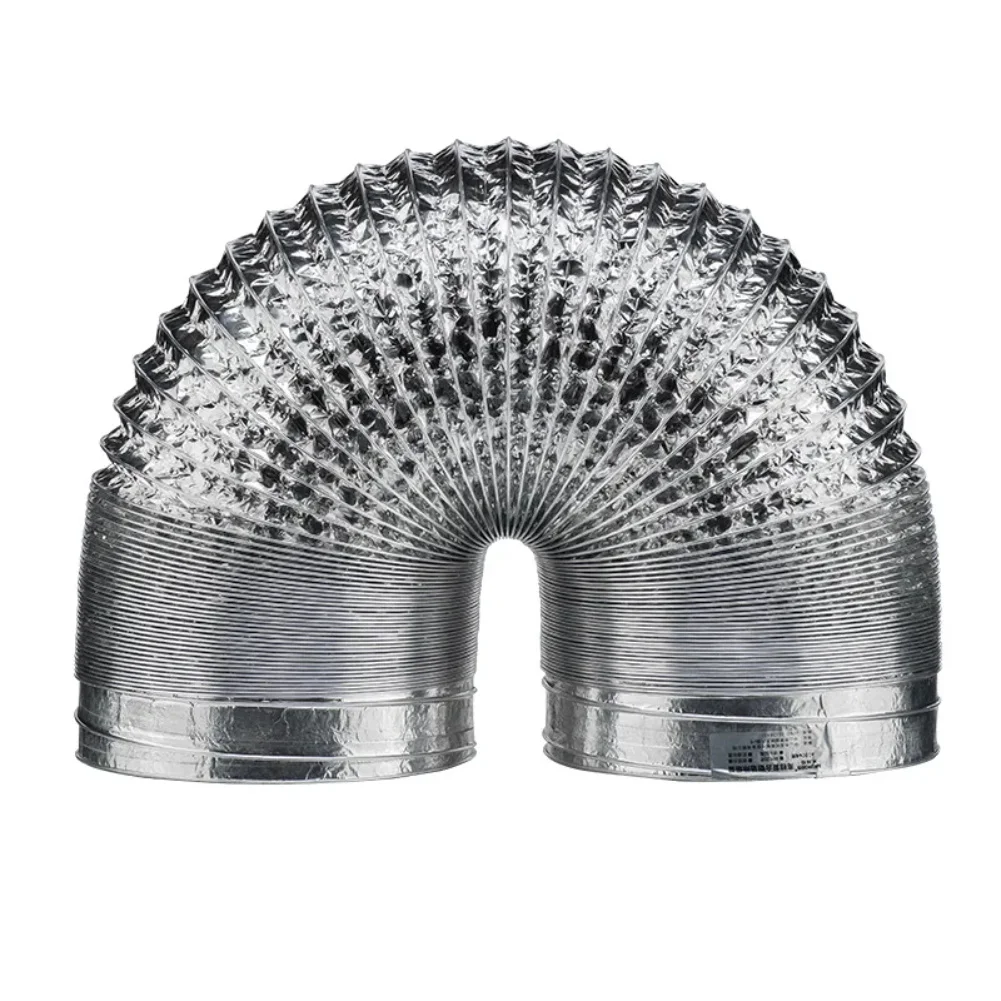Diameter 80mm Aluminum Foil Duct User-Friendly Installation High-Temperature Resistance Fire-Retardant Coating