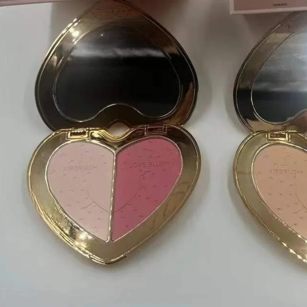 HOT NIEUW MAKE-UP TOOL FASHION LOVE BLUSHER 2 KLEUREN 13G