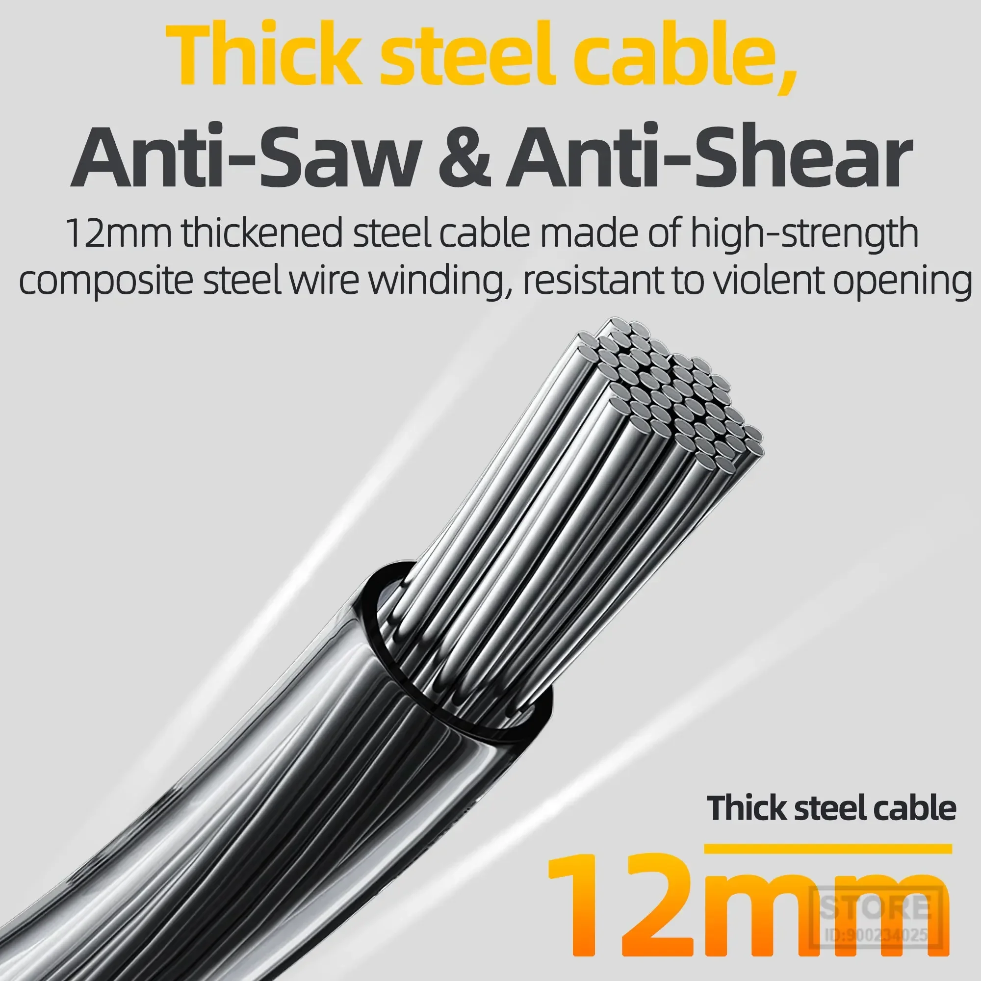 WEST BIKING 90-150cm Anti Theft Bicycle Lock 5-Digit Combination Security Cable Lock Waterproof  E-Bike Motorcycle Wire Lock