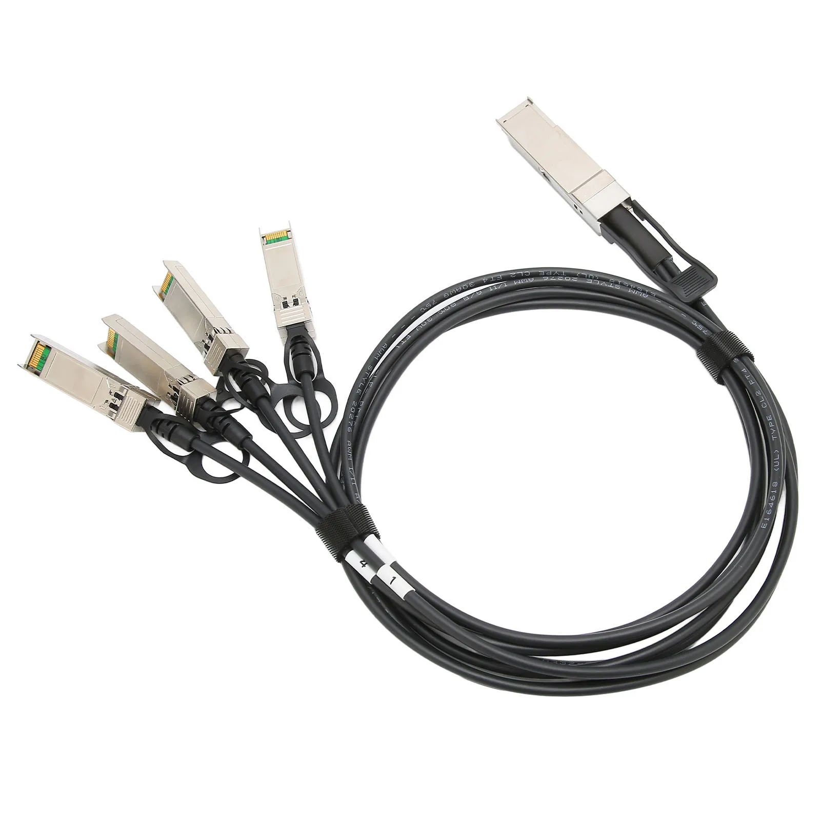 40G QSFP to 4 SFP+ DAC Cable 1m Low Power Breakout for Data Center Stacking Switches