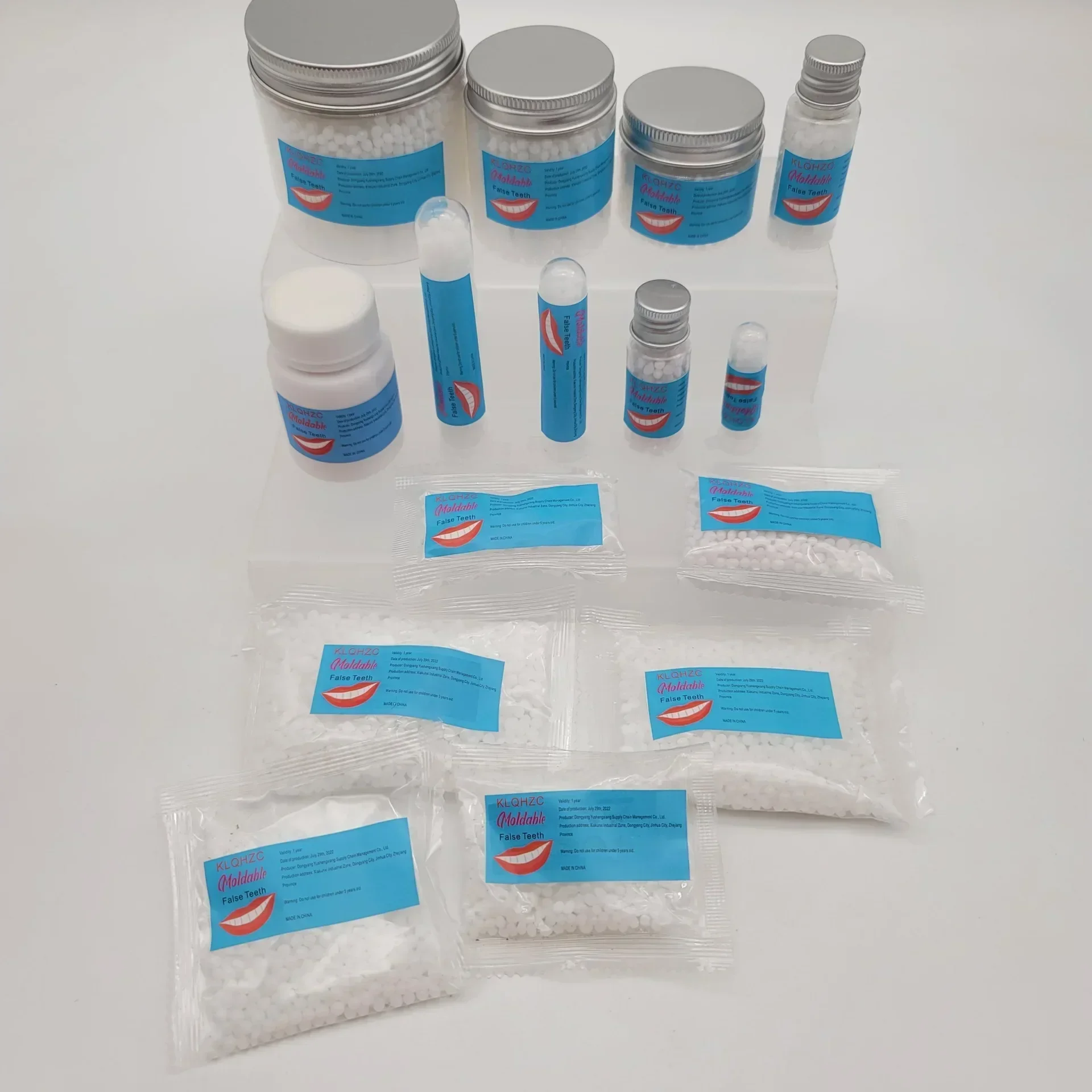 5-50ml Colla per riparazione dei denti in resina Denti modellabili Lacune Riempimento Solido Riparazione temporanea dei denti Colla per denti finti Forniture dentali di sicurezza