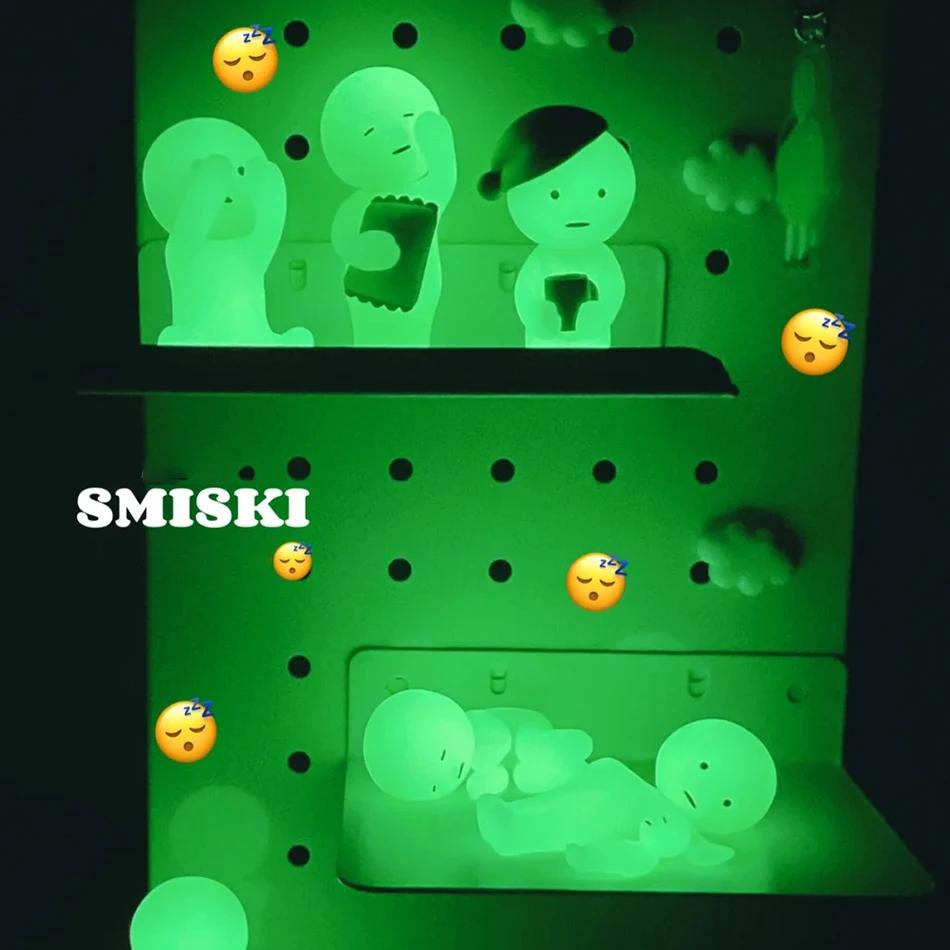 SMISKI Blind Box Neue Heiße Niedliche Mini-Figur Mehrere Serien Nachtleuchtende Puppe Schreibtisch-Deko Überraschungsspielzeug Geschenk – Detail 2