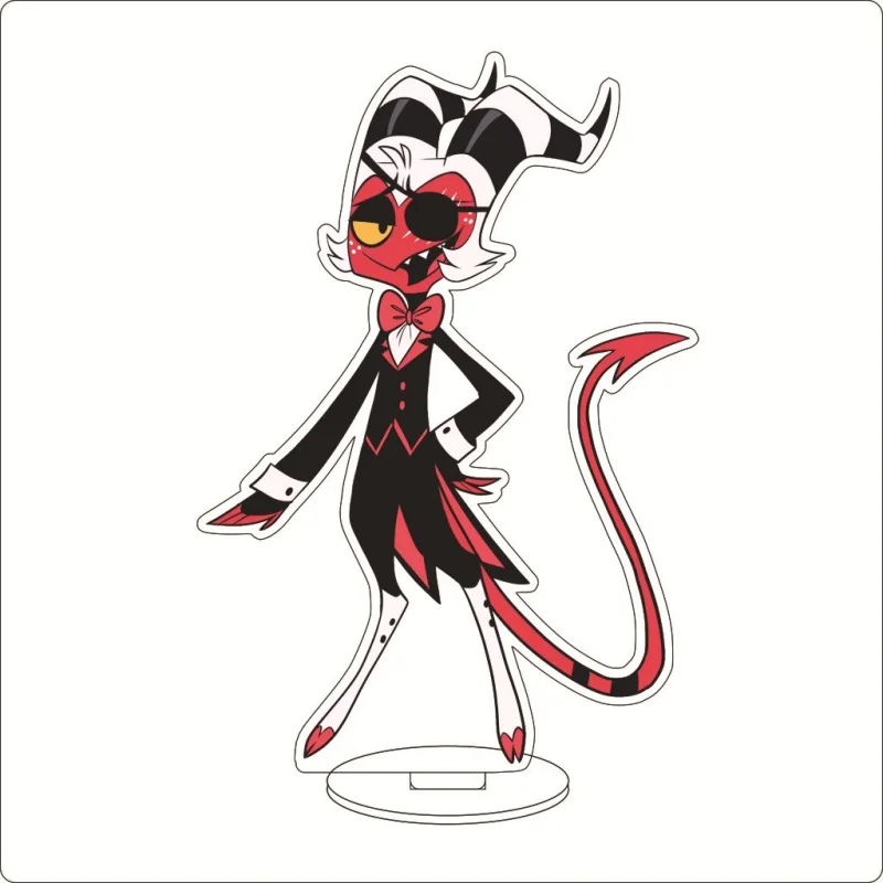 Hazbin Hotel Cartoon Anime Cosplay Figure Charlie Morningstar Alastor Husk Desktop Decoration HD Acrylic stand standing gift15CM view 3