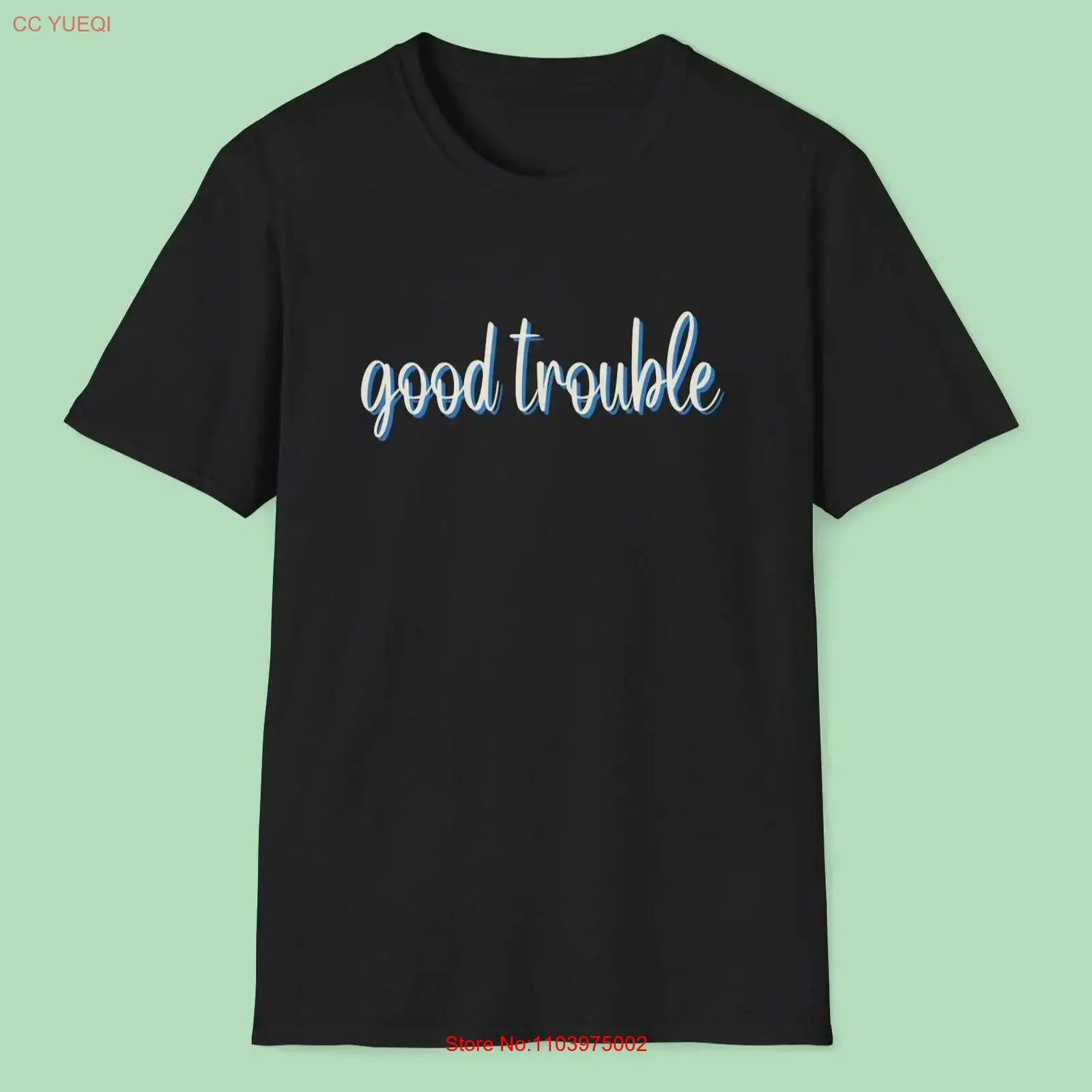T-shirt Good Trouble Protest, Citation de Cory Booker, Activiste pour la Justice Sociale et l'Égalité, Vintage, Effet Délavé, Polyvalent, Légèrement Usé