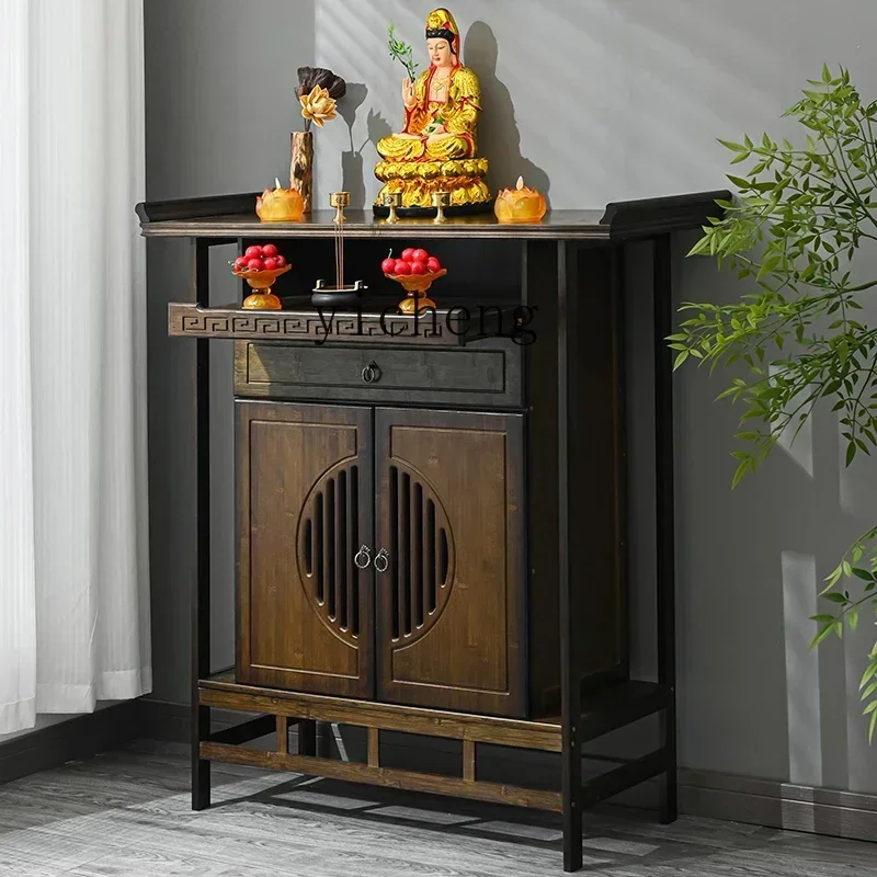 1Buddhist niche table modern style household cabinet new Chinese incense table
