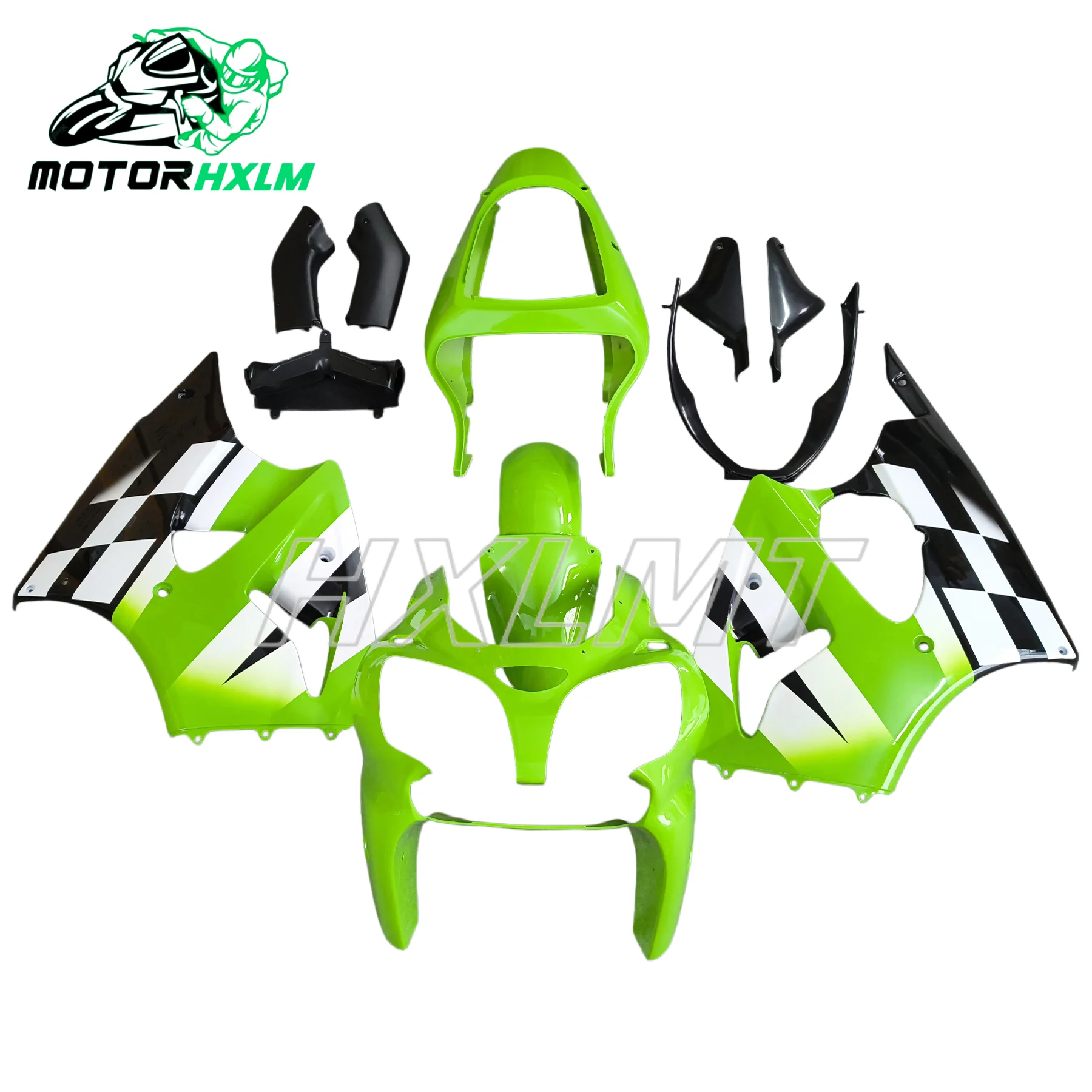 Motorcycle Full Fairing Kit For Kawasaki Ninja ZX6R 636 2000 2001 2002 ZX‑6R 00 01 02 ABS Plastic Fairings Green Black Red White