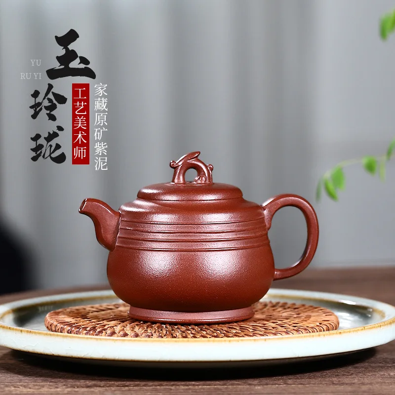 Authentic Yixing Clay Hand-Painted Flower Vessel Made From Natural Huanglong Mountain Purple Clay Famous Tea Set And Teapot