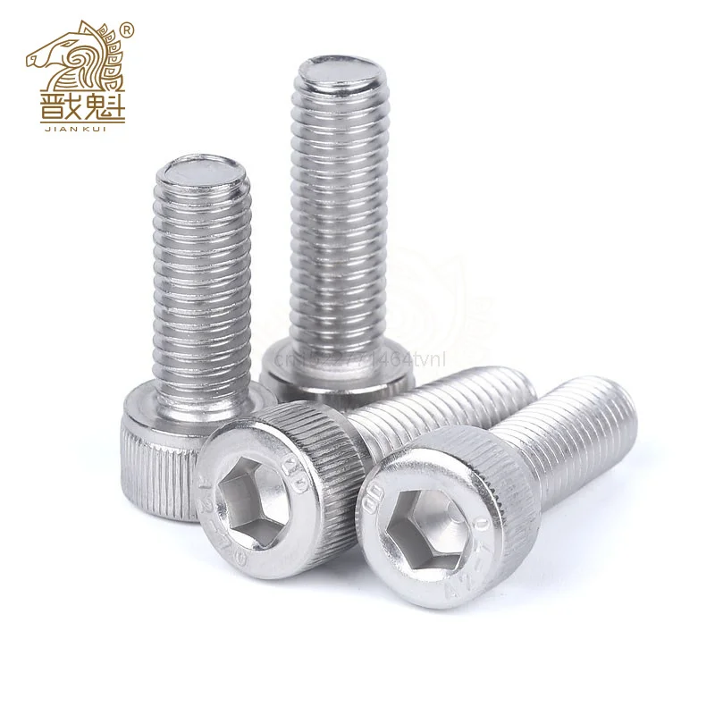 50 unidades M1.4 M1.6 M2 M2.5 M3 304 A2 acero inoxidable grado negro 12,9 DIN912 cabeza hueca hexagonal tornillo Allen L = 2-30mm