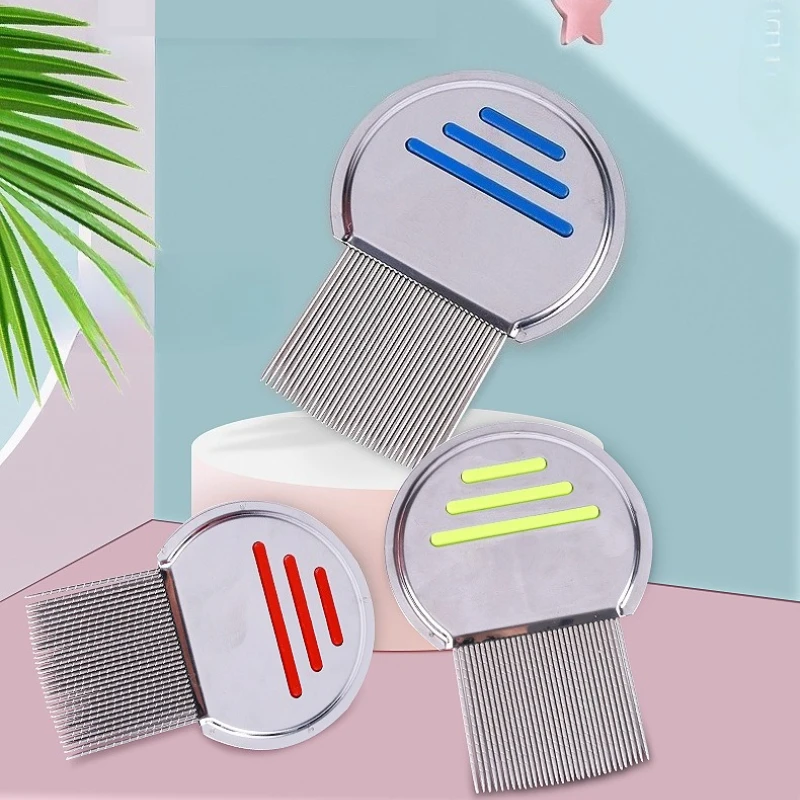 Peine de piojos denso para el cabello de mascotas/niños para deshacerse de los piojos de la cabeza. Peine para eliminar piojos súper denso y potente.