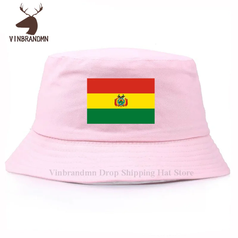 2022 hot sale fashion Bolivia Bolivian men women baseball caps summer outdoor visor fishing hats 100% cotton hip hop bucket hats