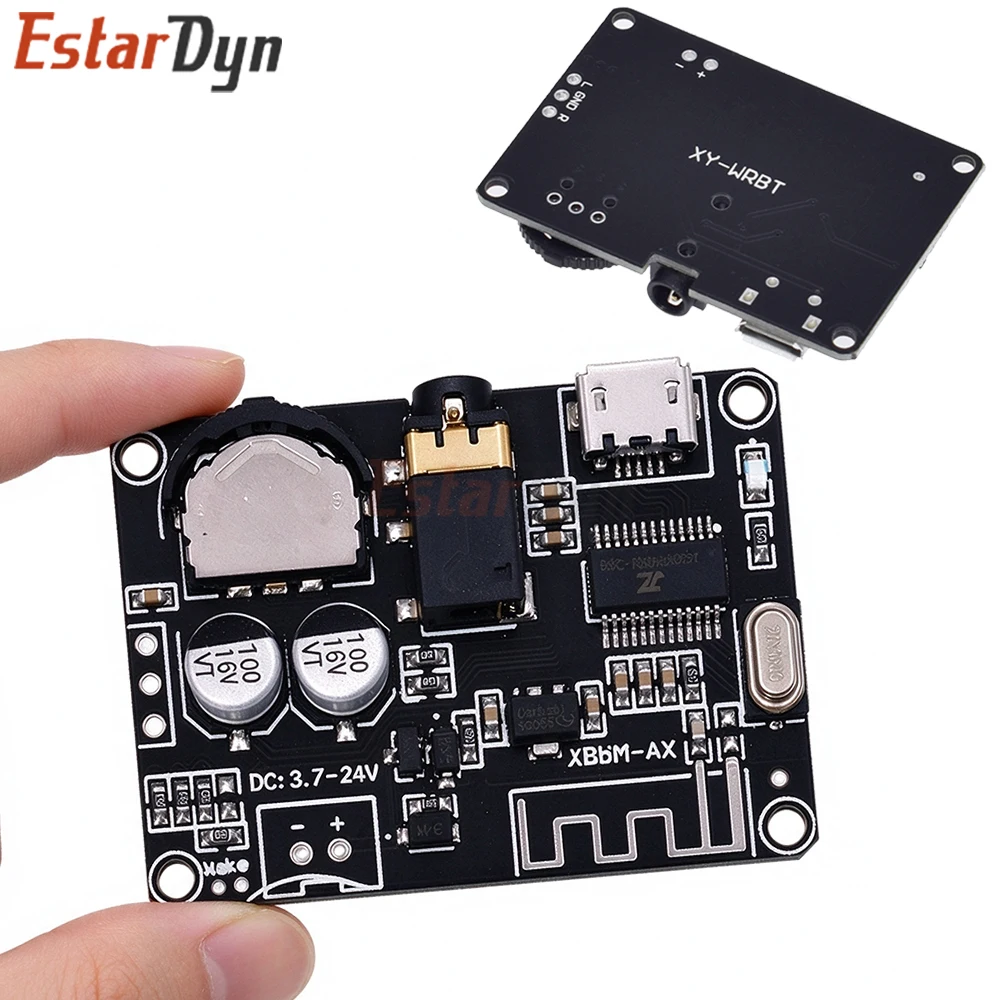 Estardyn XY-WRBT Bluetooth 5.0 MP3 Decoder Board DC 3.7-24V Lossless Wireless Stereo Audio Receiver Module for Speaker Upgrade