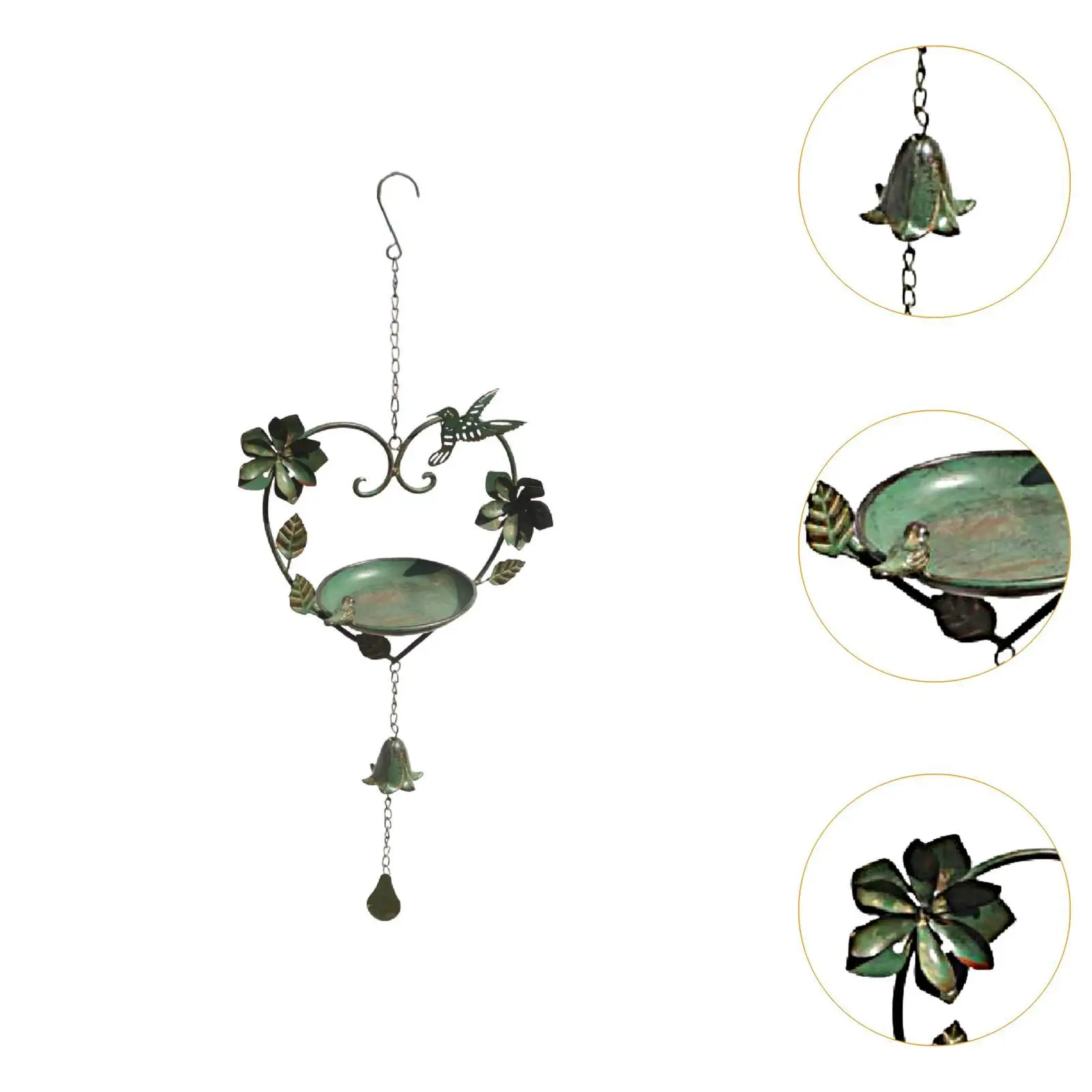 معلقة الطيور حمام الطيور هووسورمينغ هدية Windchime ريترو تصميم ريفي الرياح الرنين