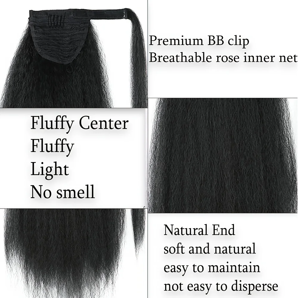 Synthetic Wrap Around Long Ponytail Extension for Women