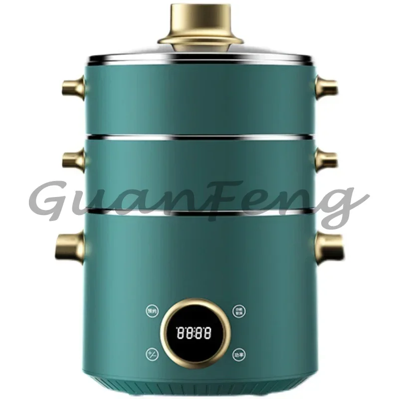 

Intelligent Electric Steamer Household Multi-function Large-capacity Automatic Steamer Stainless Steel Appointment
