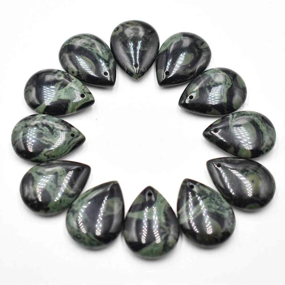 Modische, hochwertige Anhänger aus natürlichem Tigerauge und Amethyst in Tropfenform für die Schmuckherstellung, 12 Stück/Lot, kostenloser Versand. – Detail 5