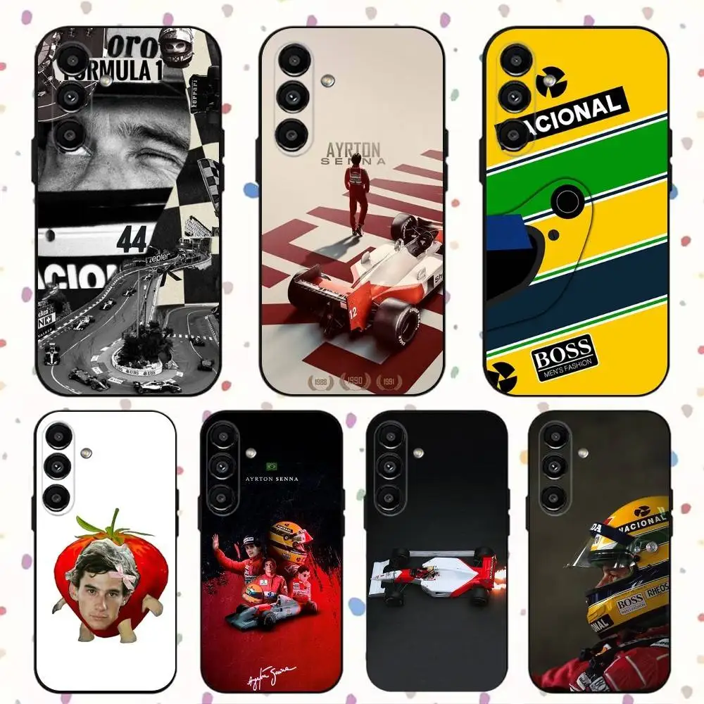 

Racing Driver A-Ayrton S-Senna Phone Case For Samsung S24,S21,S22,S23,S30,Ultra,S20,Plus,Fe,Lite,Note,10,9,5G Black Soft Cover