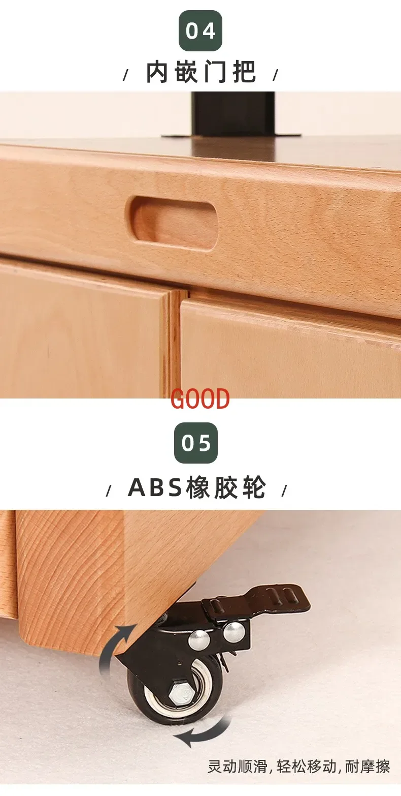 Professional Wall Painting Cabinet Easel Multi-Functional  Wall Painting Cabinet Real Wooden Storage Cabinet  Lifting Mobile