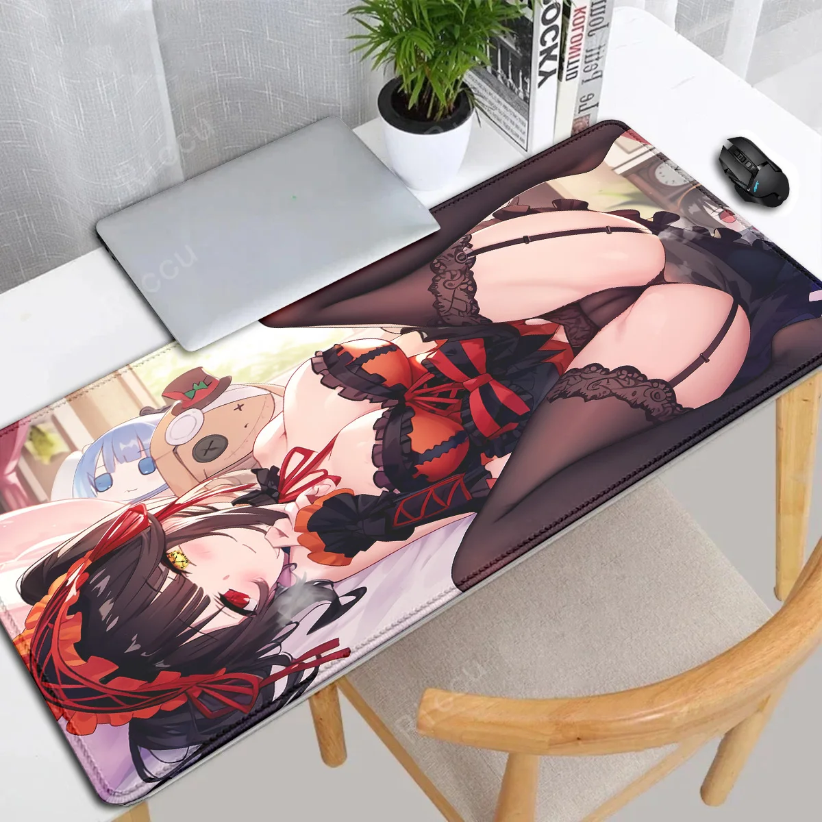 ‌Date A Live Tokisaki Kurumi mousepad Rubber XXL Cartoon Anime Gaming mouse pad Keyboard Mats Desk Mat Accessories for PC Carpet