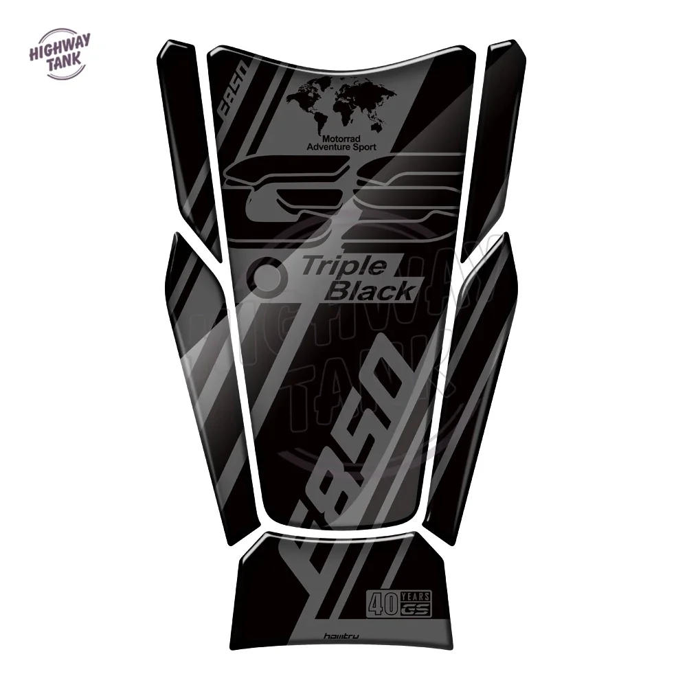 

Motorcycle Tank Pad Protector Sticker Case for BMW F850GS Adventure 40 Year Decals 2019-2021