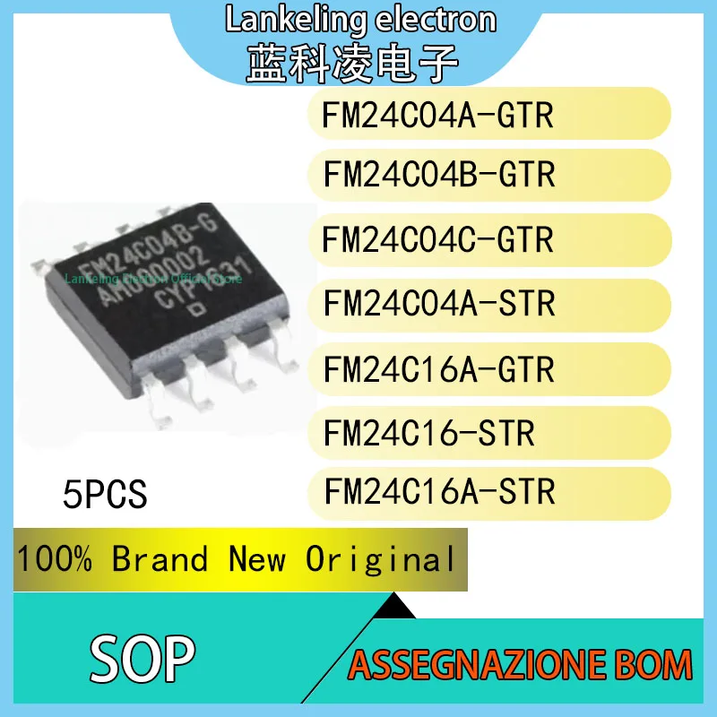 

(5PCS)FM24C04A-GTR FM24C04B-GTR FM24C04C-GTR FM24C04A-STR FM24C16A-GTR FM24C16-STR FM24C16A-STR Chip IC SOP