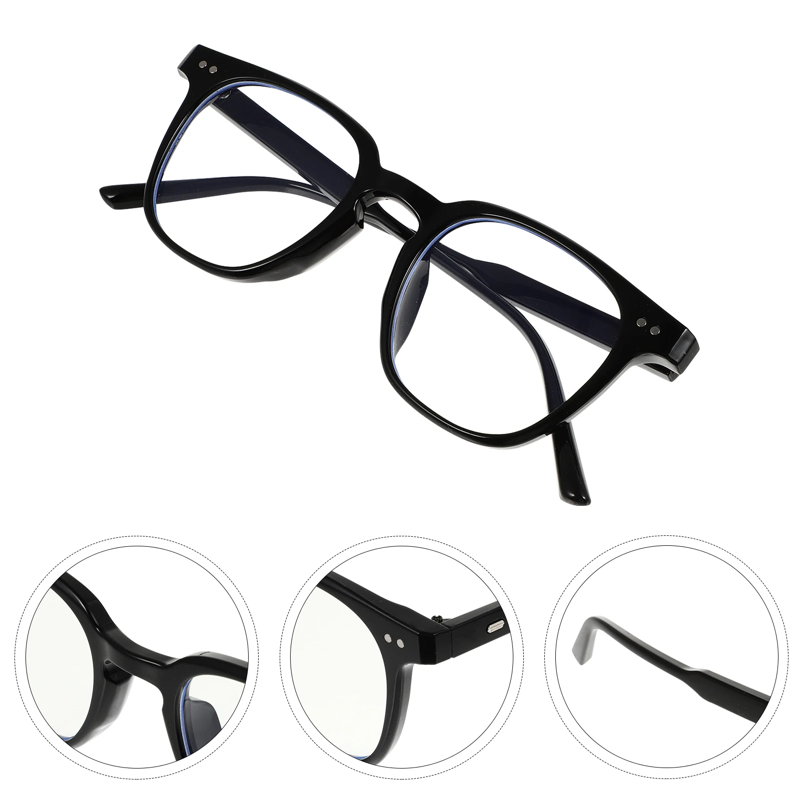 

Blue Light Blocking Glasses Lightweight PC Retro Design Light Computer Eyeglasses Daily Prop Myopia Lenses