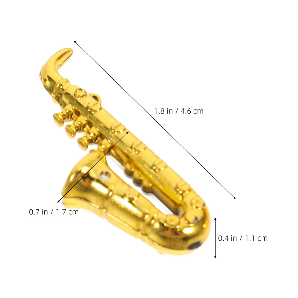 48 Buah Ornamen Alat Musik Mini Dekorasi Gantung Emas Perak untuk Dekorasi Ruang Musik Karangan Bunga Pohon Natal