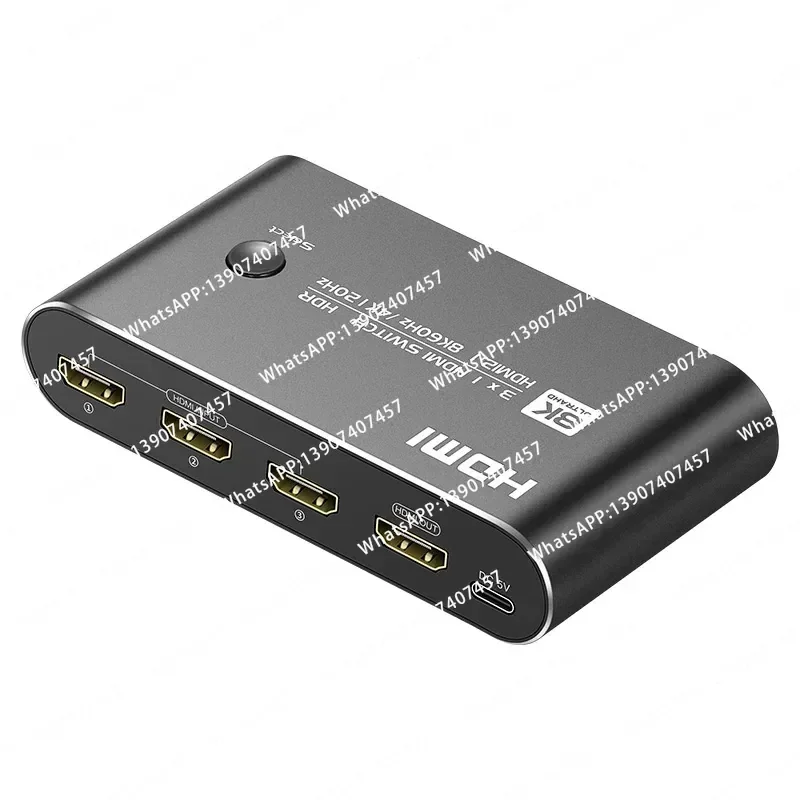 Yuechuangxing hdmi2.1 switcher three in one out 8K@60hz ultra-clear 4K@120Hz computer host/PS5/XBOX set-top box supports