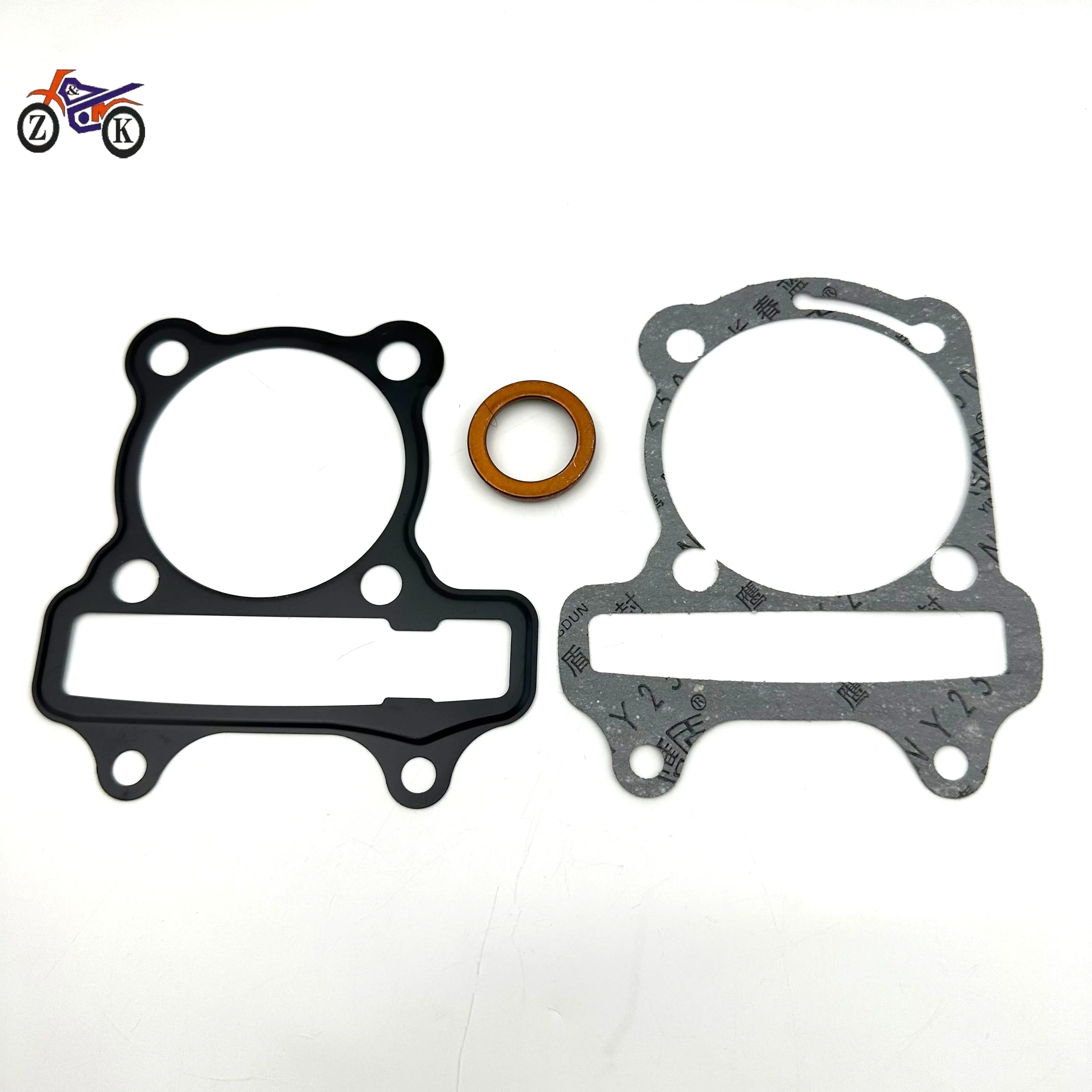 2pcs  61mm Cylinder Head & Gasket for Haomai Scooter GY6 180cc Engine Scooter