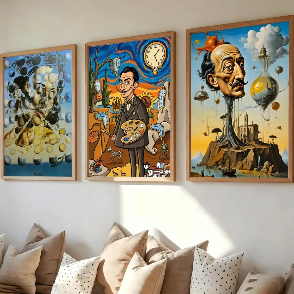 Salvador D-Dali ART Poster Wall Art Print Stickers Suitable for Office Bar Parlor Living Room Home Decor Gift