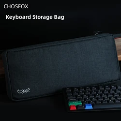 Chosfox Protable keyboard Storage Bag Large Capacity Mechanical Keyboard Bag 87/75/67 Thickened Fabric Waterproof Protect Bag