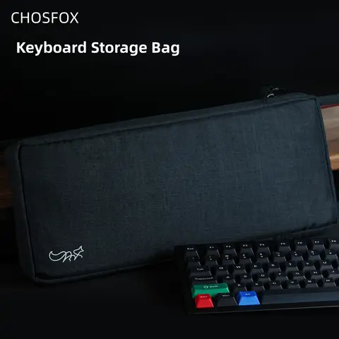 Chosfox Protable keyboard Storage Bag Large Capacity Mechanical Keyboard Bag 87/75/67 Thickened Fabric Waterproof Protect Bag