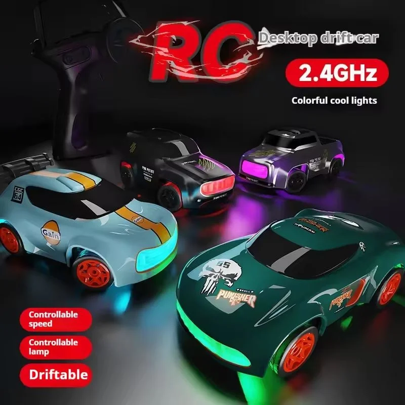 1:64 K10 Desktop High-Speed Drifting Fans Remote Control Car Remote Control Racing Model Remote Control Car Children'S Toys gift