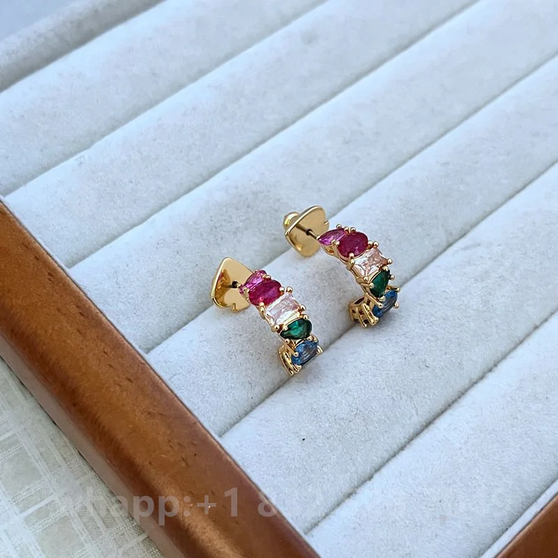 1:1 KS مجوهرات أقراط الذهب للنساء مجوهرات الأزياء 2025 هدية عيد الميلاد